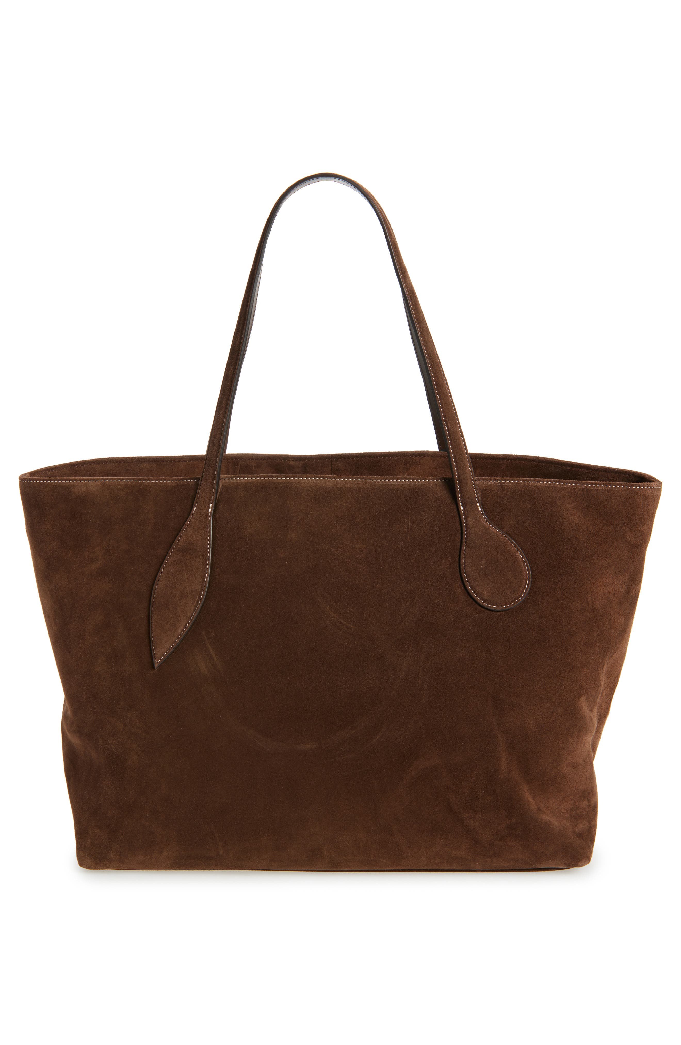 LIFFNER Large Sprout Leather Tote, Alternate, color, Dark Brown