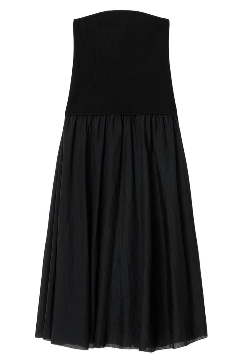 Tegan Strapless Dress, Alternate, color, BLACK