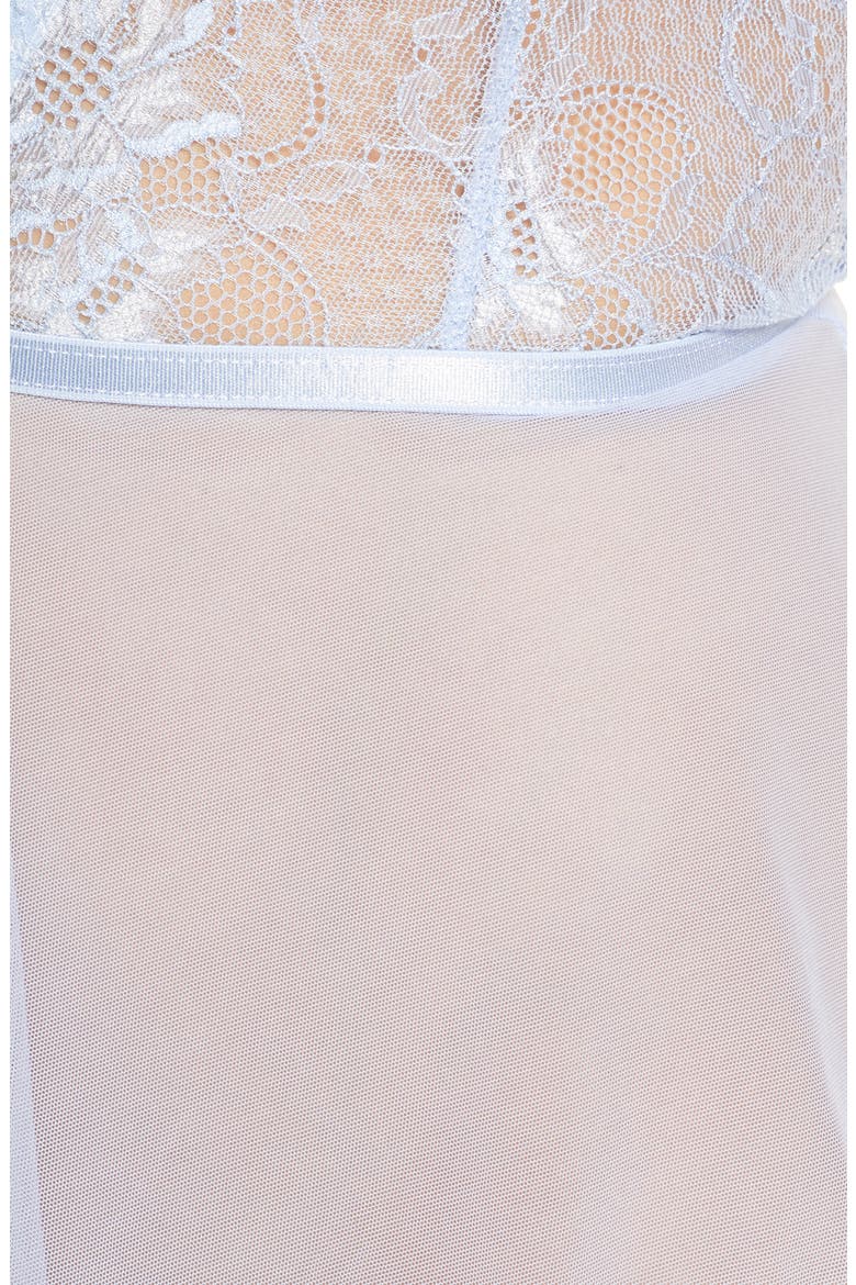 Lace Romper, Alternate, color, BRUNNERA BLUE