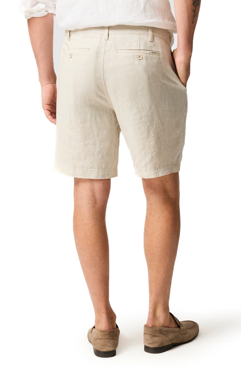 Rodd & Gunn Resort Flat Front Linen Bermuda Shorts, Alternate, color, Oatmeal