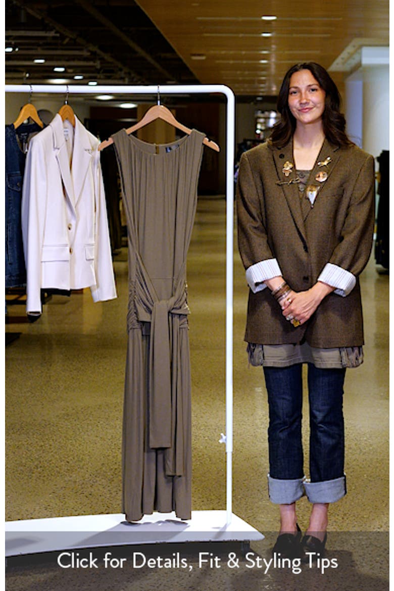 Nua Tie Front Knit Maxi Dress video