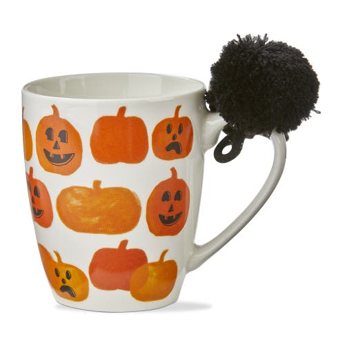 Tag Jack O'lantern Pumpkin Mug Halloween Drinkware Bone China In Orange