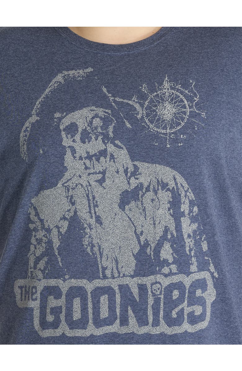 True Nation by DXL Big & Tall Goonies Skeleton Graphic Tee, Alternate, color, Navy Heather