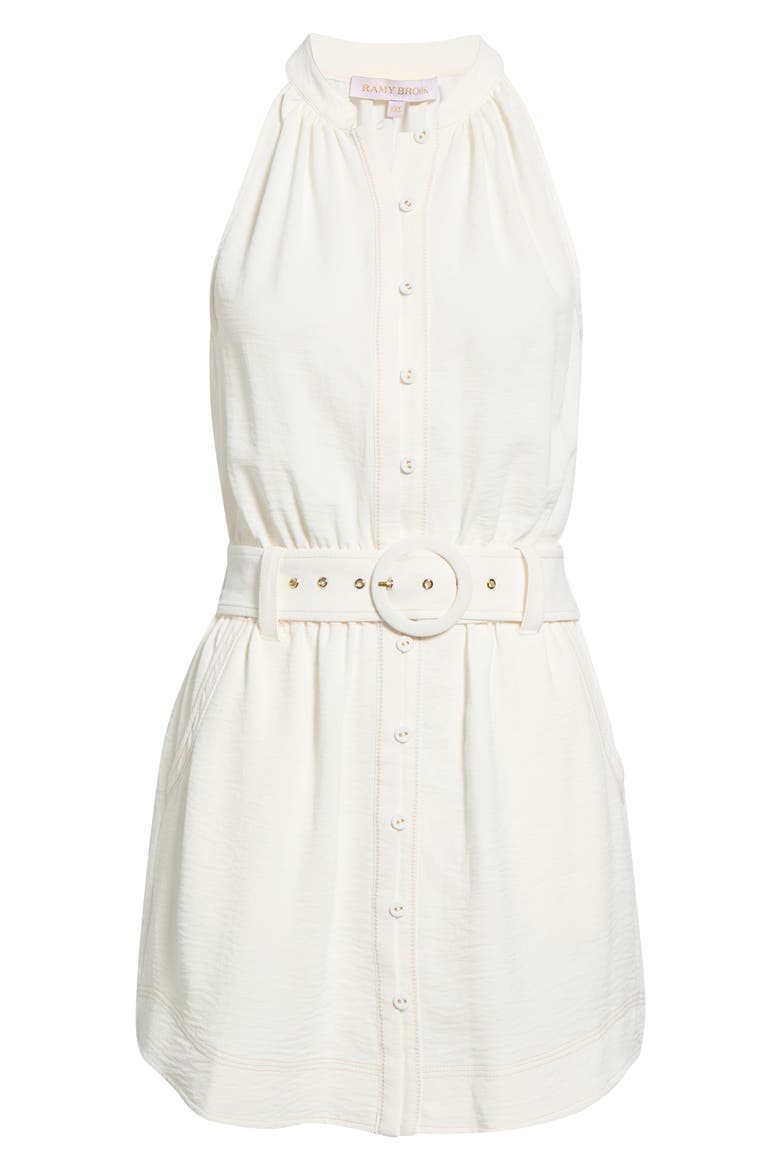 Mavi Sleeveless Belted Minidress, Main, color, IVORY