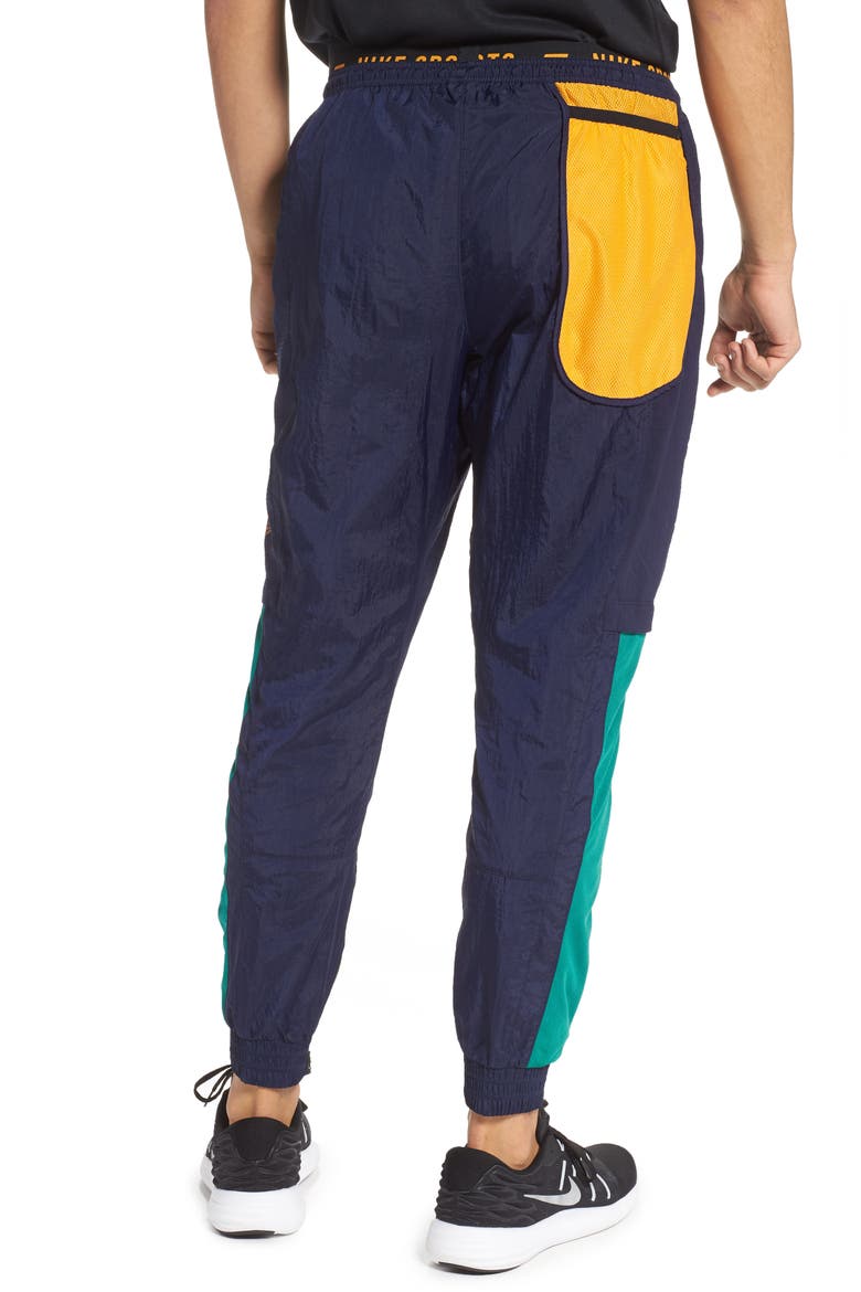 Flex Sport Clash Dri-FIT Pants, Alternate, color, BLACKENED BLUE/ KUMQUAT