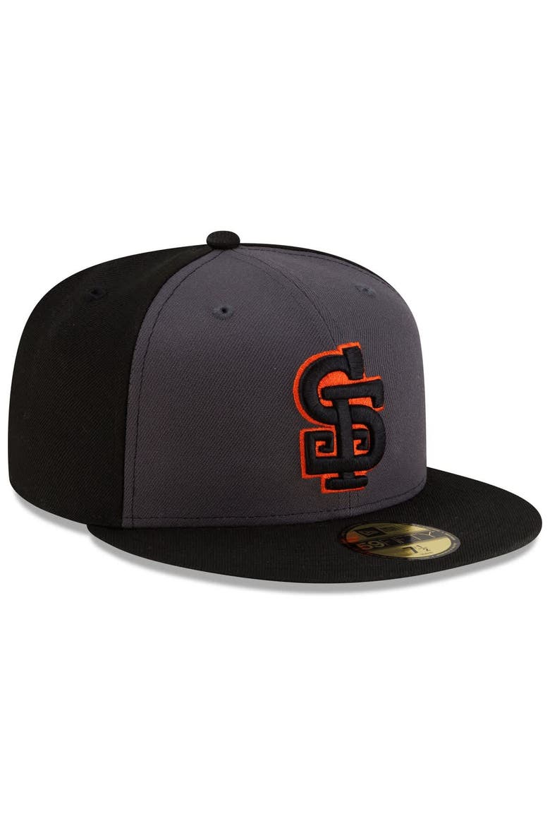 Men's New Era  Gray/Black San Francisco Giants Authentic Collection Alternate 59FIFTY Fitted Hat, Alternate, color, Gray