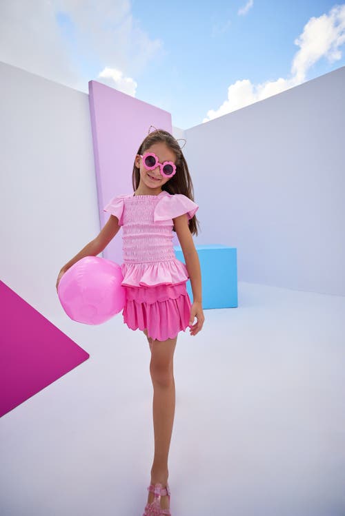 Bisby Kids' India Top In Pale Pink