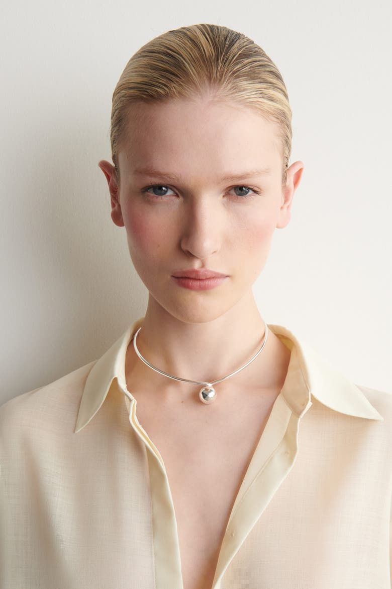 Fluid Wool-voile Shirt, Alternate, color, CREAM