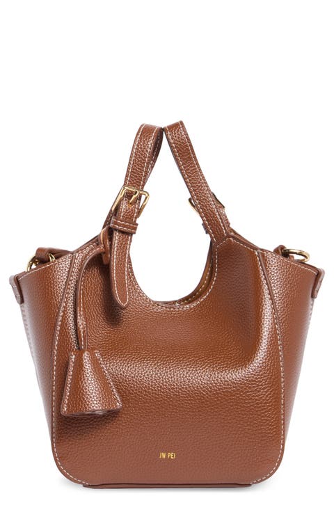 Ines Padlock Faux Leather Tote
