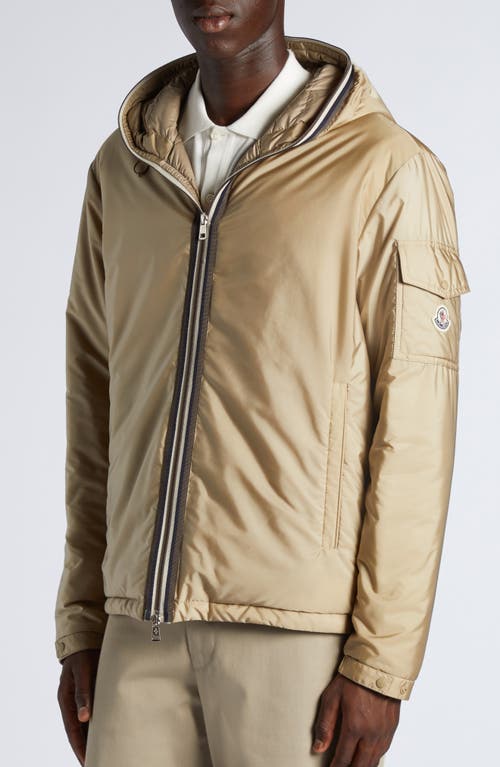 Moncler Evettes Nylon Down Jacket In Sand