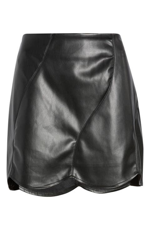 Aerosmith Faux Leather Miniskirt