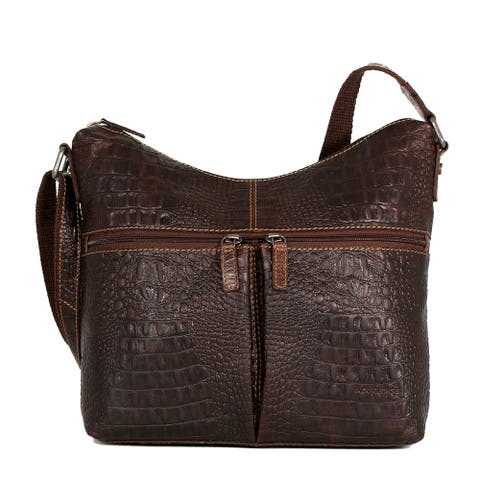 Hornback Croco Hobo Bag