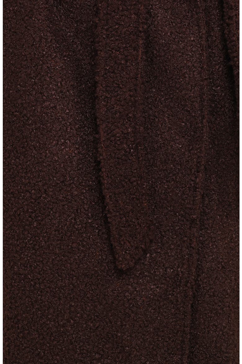 Goodie High Pile Fleece Coat, Alternate, color, CHOCOLATE