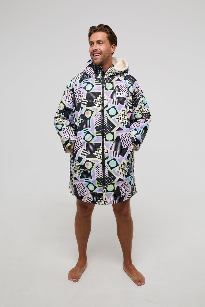 Saved By The Bell Recycled Lined Changing Robe - Men's, Main, color, Multicolored