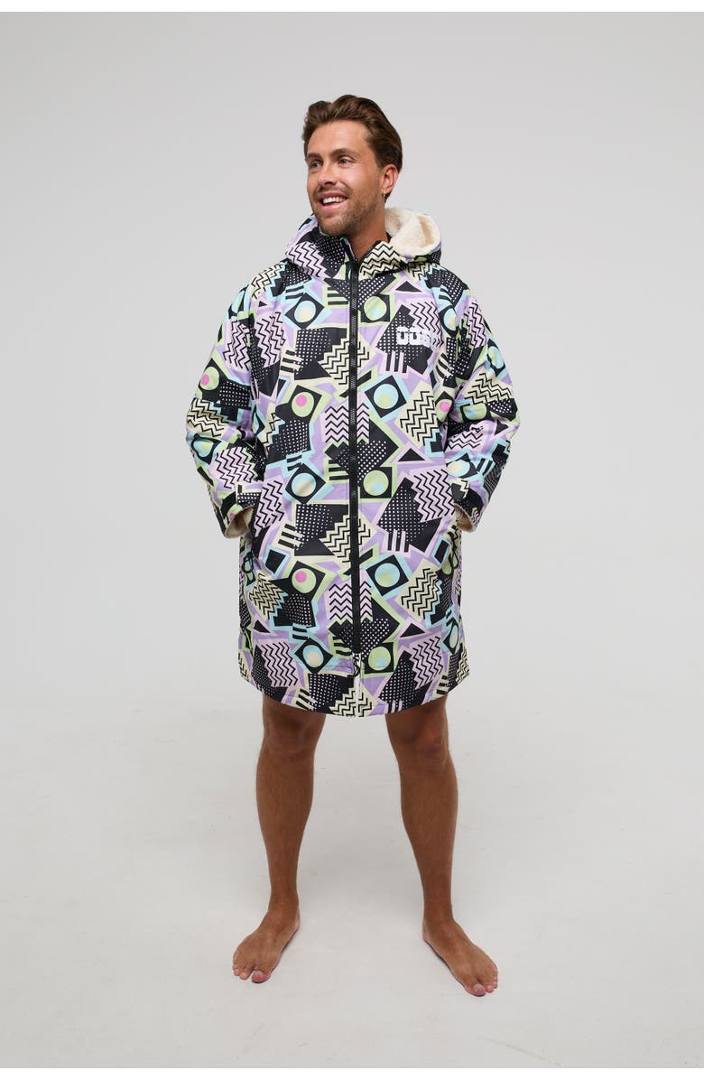 OOSC Saved By The Bell Recycled Lined Changing Robe - Men's, Main, color, Multicolored