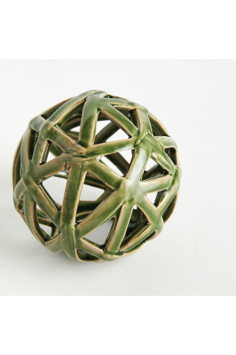 Alicia Medium Green Clay Orb, Alternate, color, Green