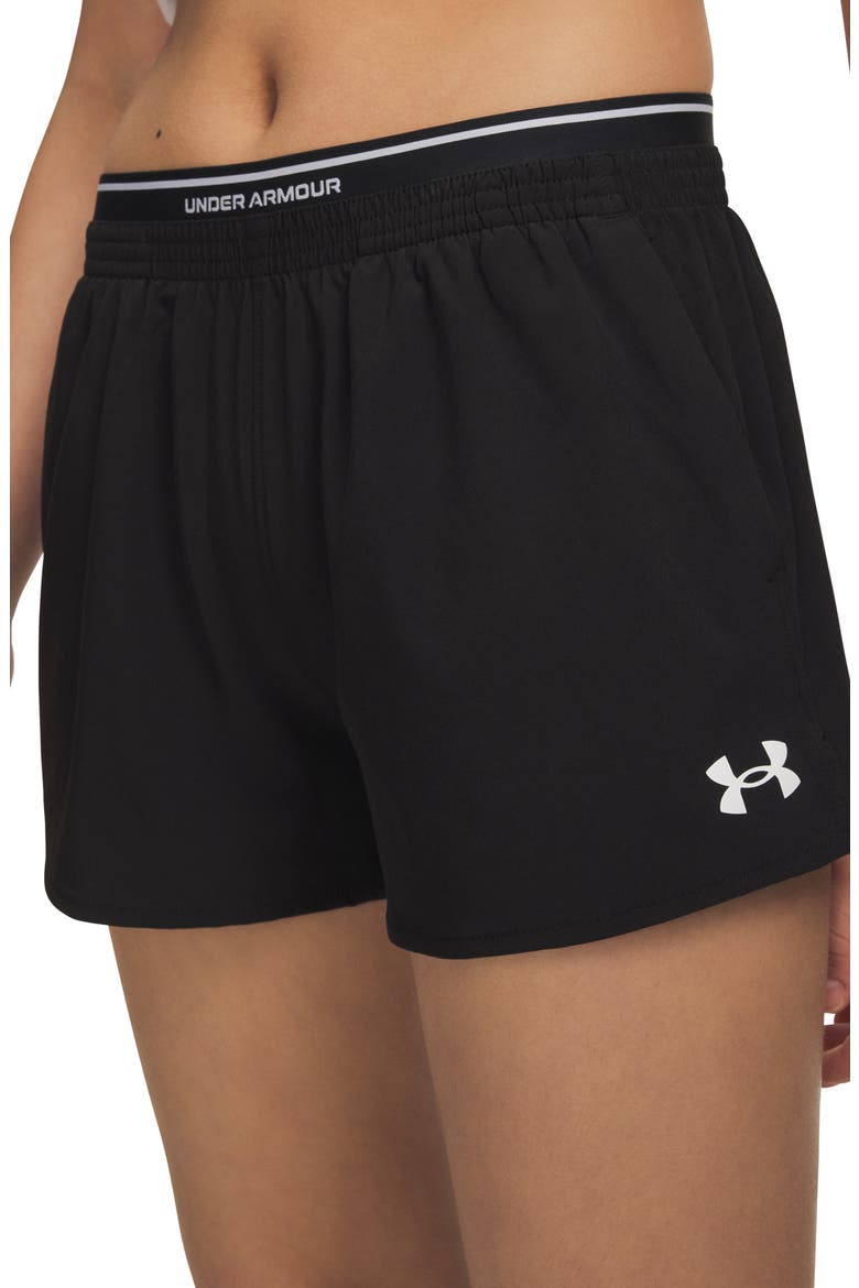 Kids' Vanish Woven Shorts, Alternate, color, BLACK / / WHITE