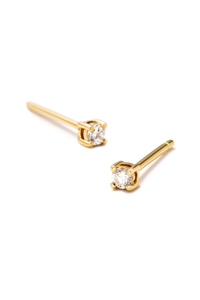 Lab Grown Diamond Earrings - Gold Diamond Earring Set, Alternate, color, Gold