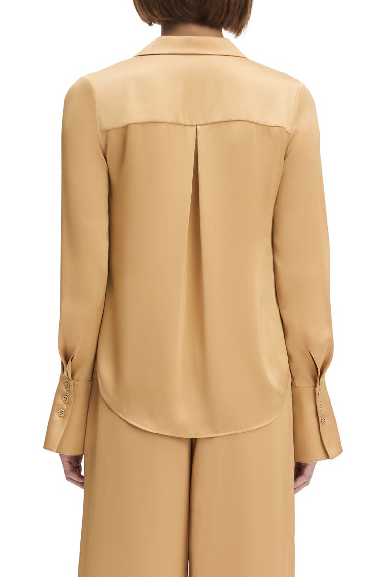 The Lily Button-Up Shirt, Alternate, color, PALOMINO GOLD