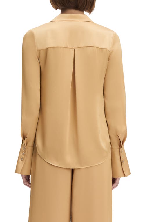 Favorite Daughter The Lily Button-up Shirt In Gold