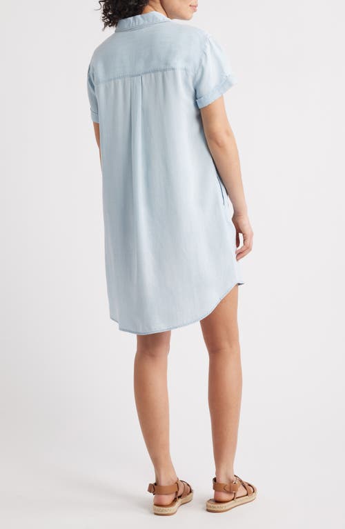 Caslonr Caslon(r) Chambray Shirtdress In Light Wash
