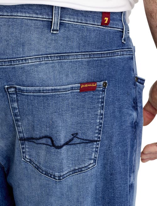 7 For All Mankind Big & Tall Berna Athletic-fit Jeans In Med Wash