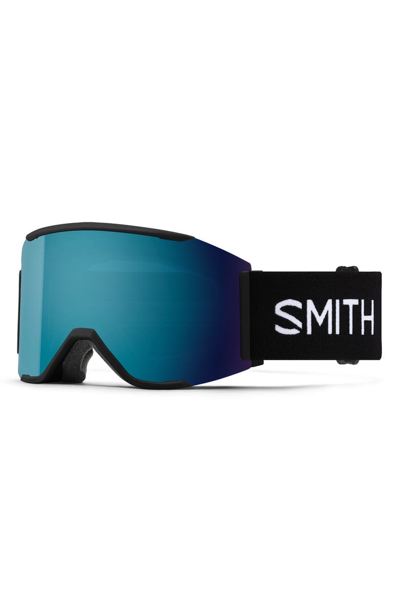 Smith Squad MAG<sup>™</sup> 177mm Snow Goggles, Main, color, Black / Sun Blue Mirror
