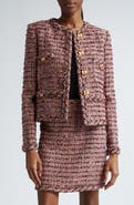 ST. JOHN Metallic Eyelash Tweed Jacket