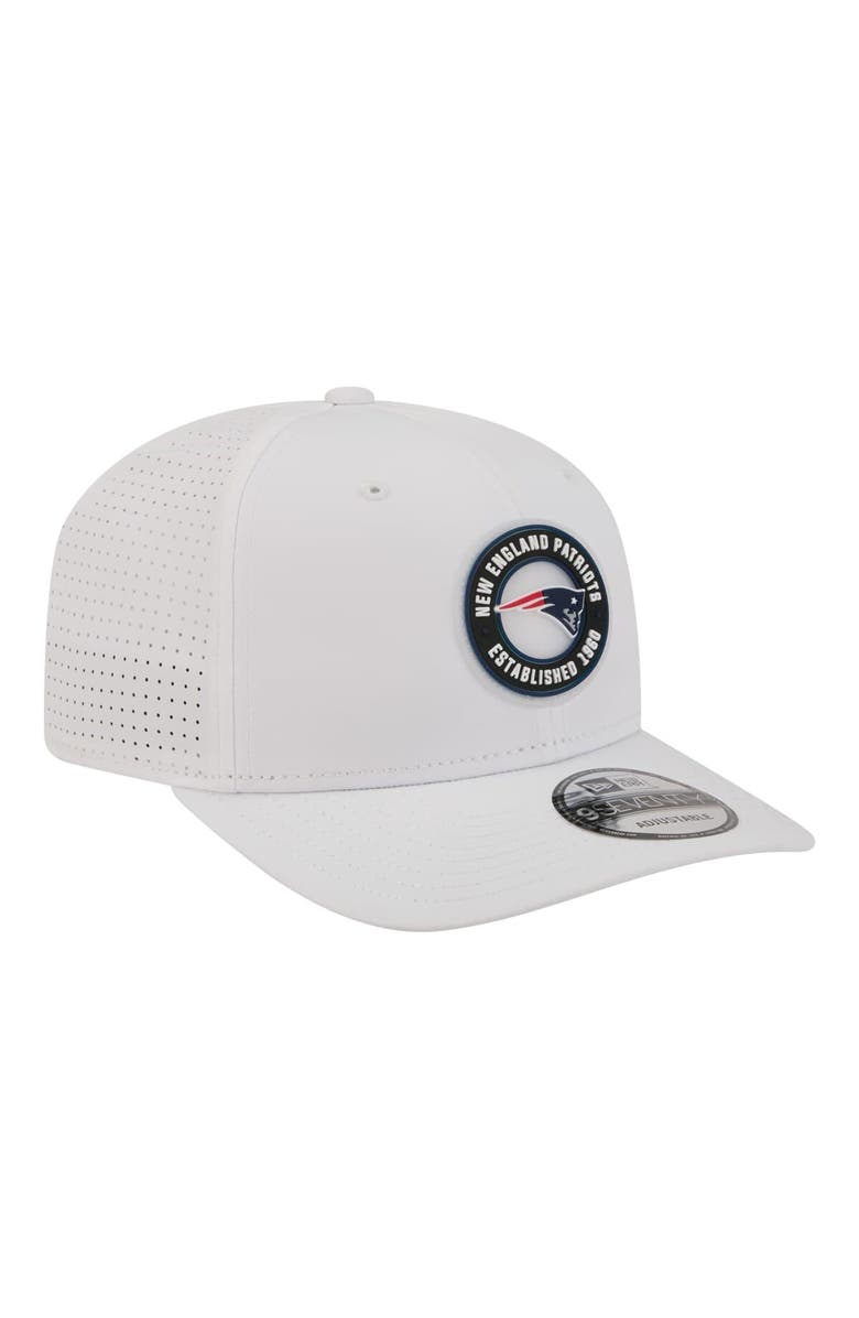 New Era Men's New Era  White New England Patriots COOLERA 9SEVENTY Adjustable Hat, Alternate, color, White