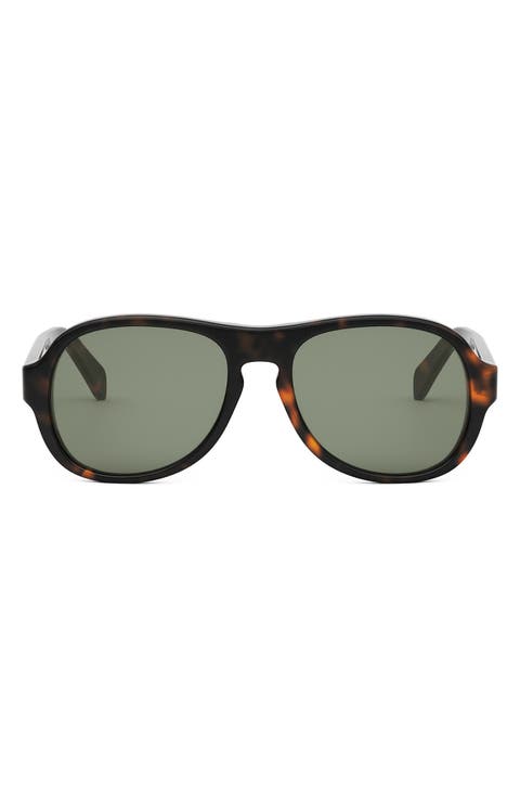 Bold 3 Dots 56mm Pilot Sunglasses