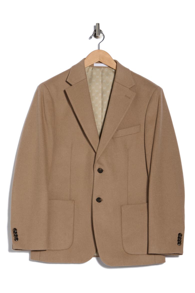 Notch Lapel Wool Blend Sport Coat, Alternate, color, TAN
