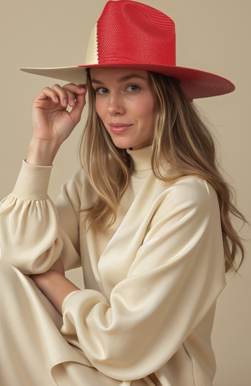 Heads Of State Hat Co. Sombra Two-toned Straw Fedora In Multi