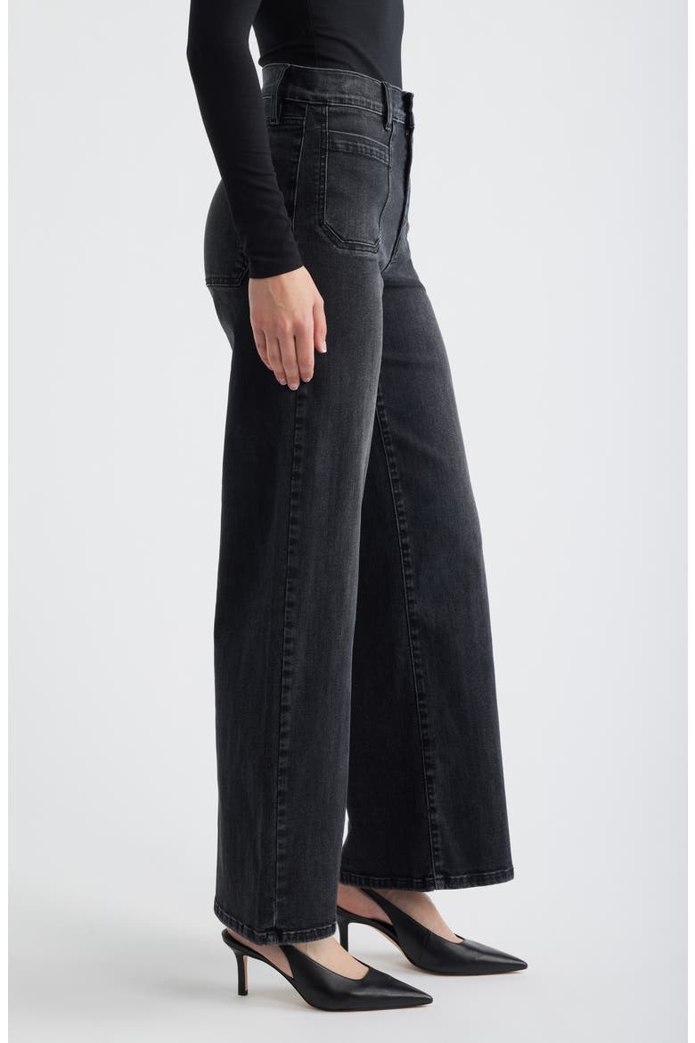 Le Slim Palazzo Modernist Wide Leg Jeans, Alternate, color, ROCKET