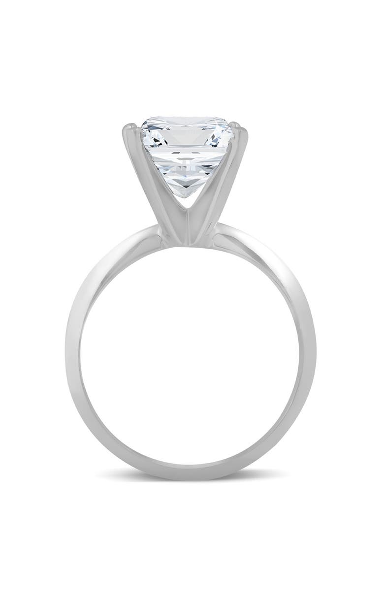 Bliss Diamond Certified 3 Ct Princess Cut Diamond Solitaire Engagement Ring 14k Gold Lab Grown, Alternate, color, 14K White Gold