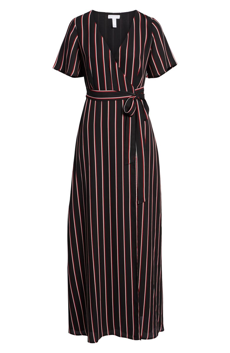 Leith Wrap Maxi Dress, Alternate, color, 