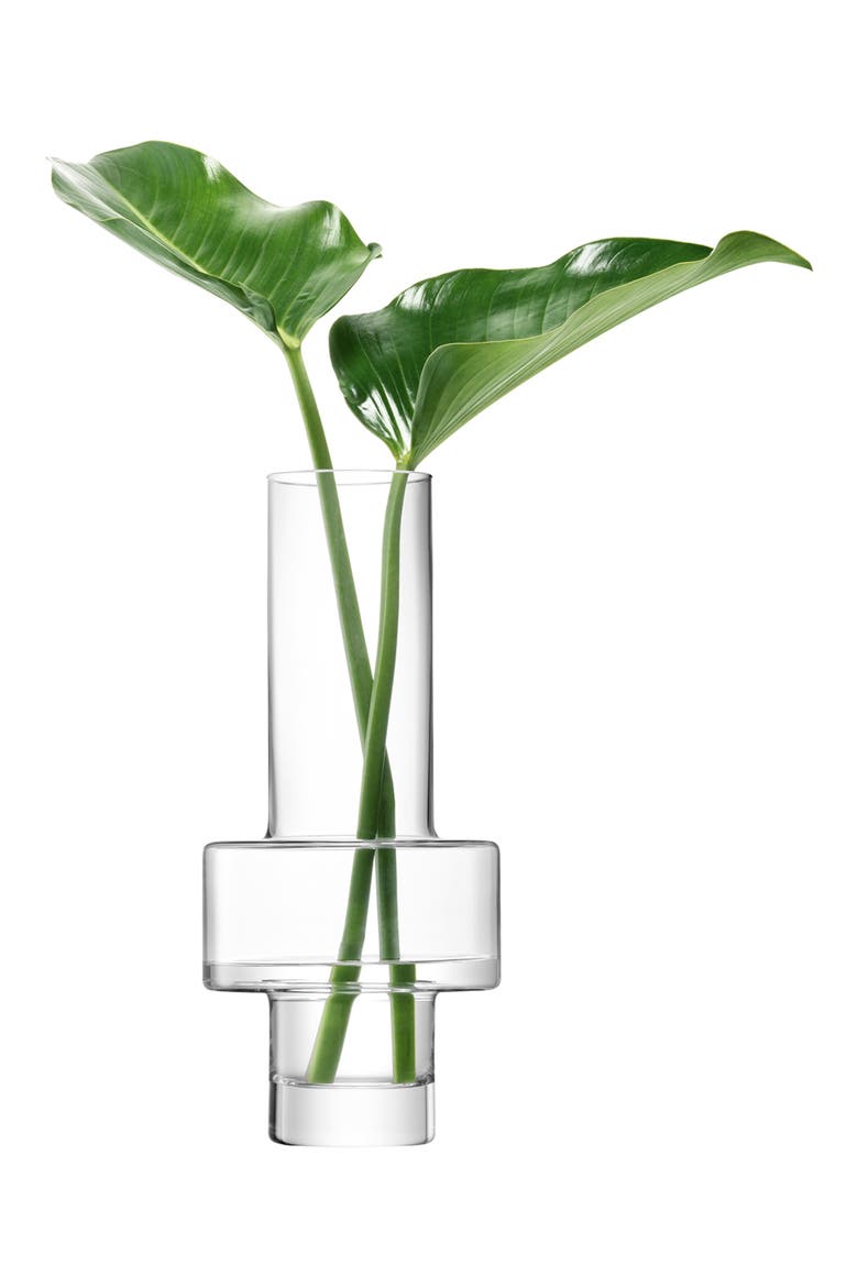 Metropole Bratislava Glass Vase, Main, color, CLEAR