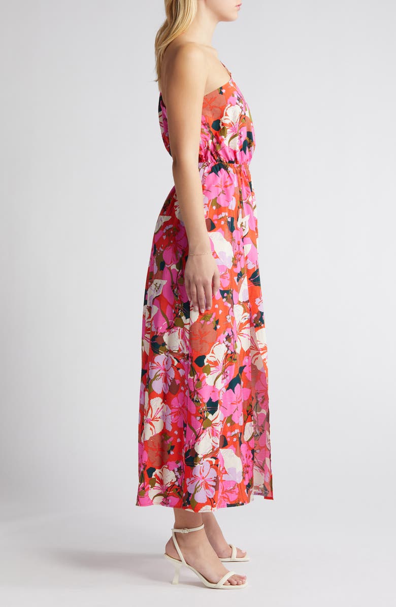 Chelsea28 Floral One-Shoulder Maxi Dress, Alternate, color, 