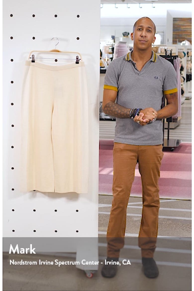 Placed Engineered Stripe Knit Pants video