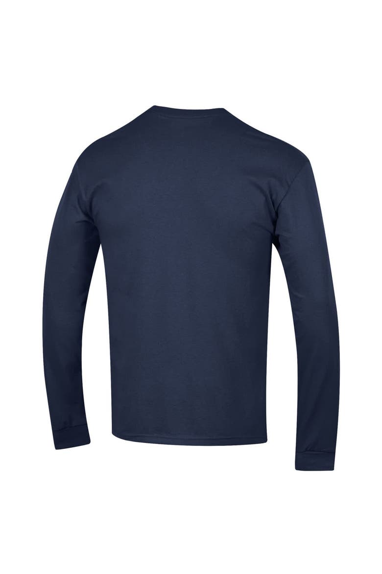 Men's Champion  Navy Auburn Tigers Arch Over Logo Long Sleeve T-Shirt, Alternate, color, Navy