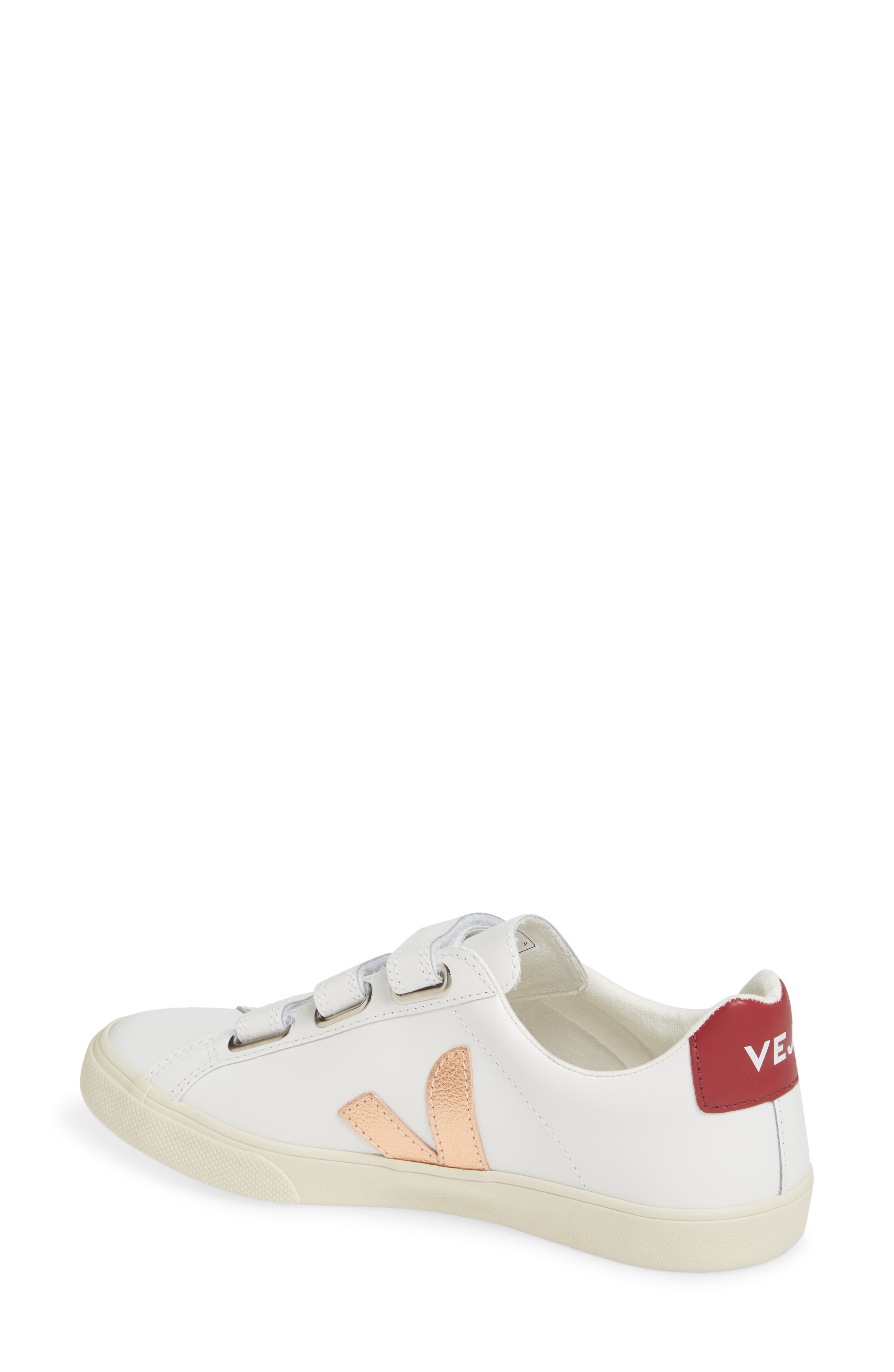 Esplar 3-Lock Sneaker, Alternate, color, EXTRA-WHITE/ VENUS/ MARSALA