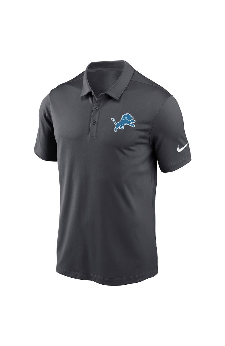 Nike Men's Nike Charcoal Detroit Lions Franchise Performance Polo, Alternate, color, 