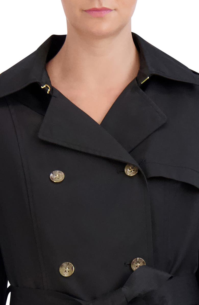 Cole Haan Signature Insulated Double Breasted Hooded Trench Coat, Alternate, color, 