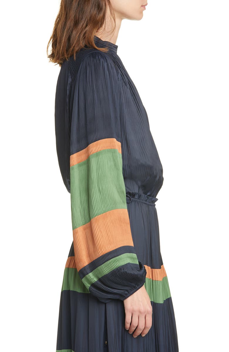 Ulla Johnson Rosa Stripe Sleeve Blouse, Alternate, color, 