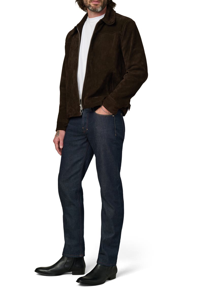 Suede Zip Jacket, Alternate, color, WREN