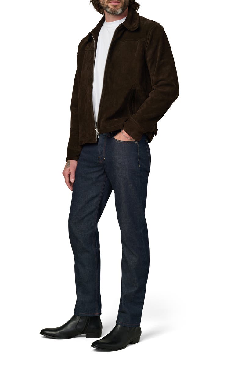 Joe's Suede Zip Jacket, Alternate, color, Wren