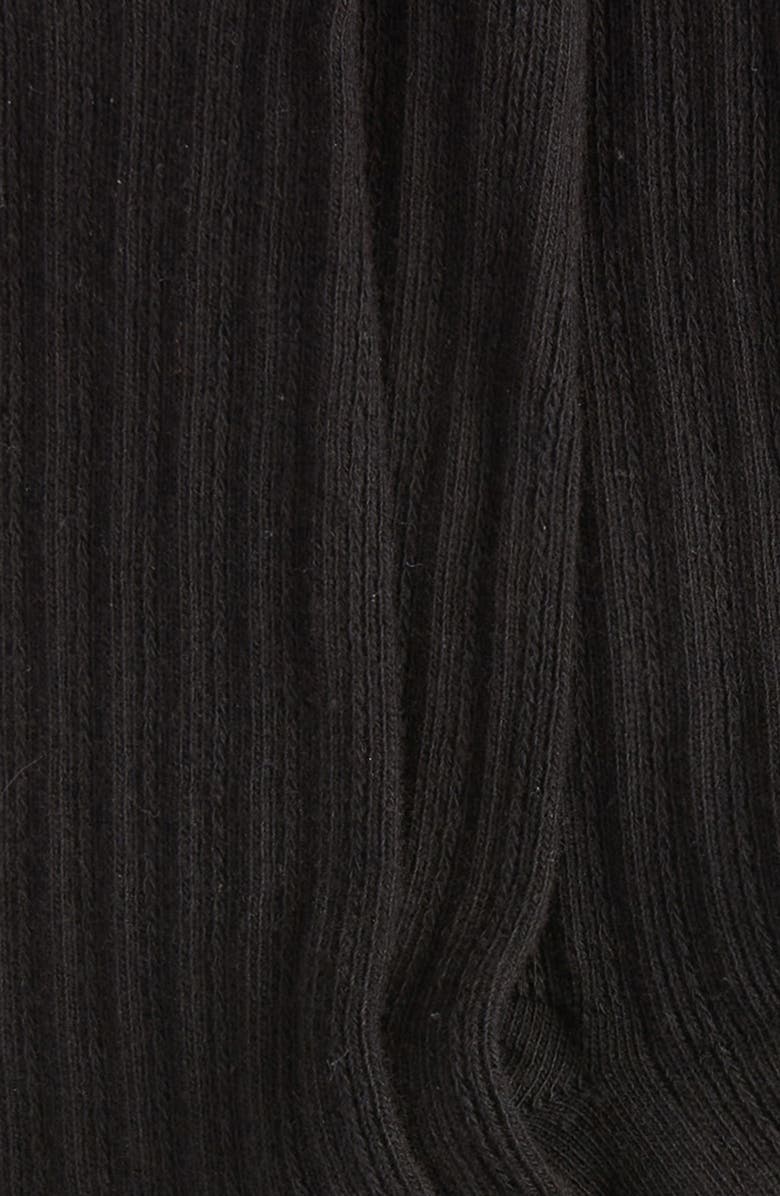 Hue 3-Pack Scalloped Pointelle Crew Socks, Alternate, color, Black