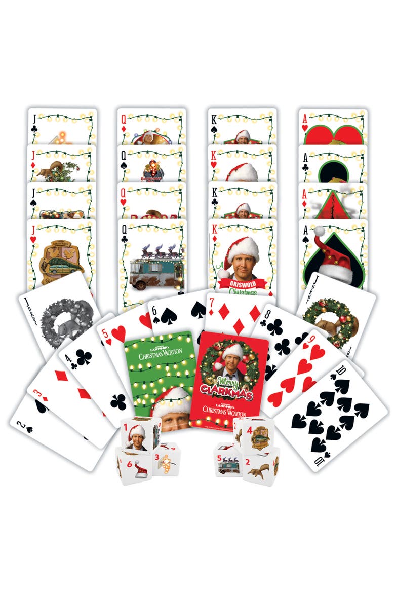 Christmas Vacation Playing Cards & Dice, Alternate, color, Multicolor