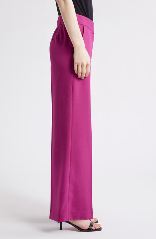 Tahari Asl Wide Leg Pants In Wild Berry