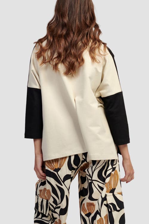 ALEMBIKA ALEMBIKA BOXY TEE WITH CONTRAST TULIP PRINT PATCH POCKET