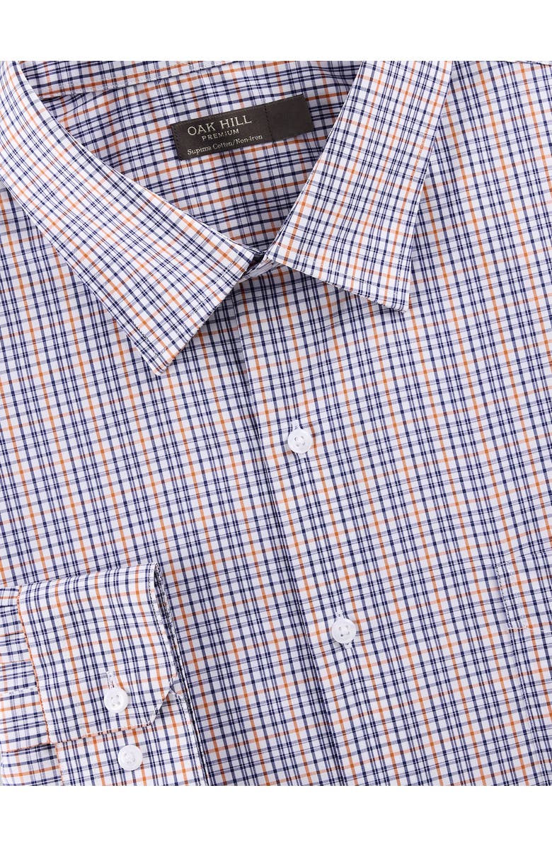 Oak Hill Premium by DXL Big & Tall Plaid Dress Shirt, Alternate, color, 